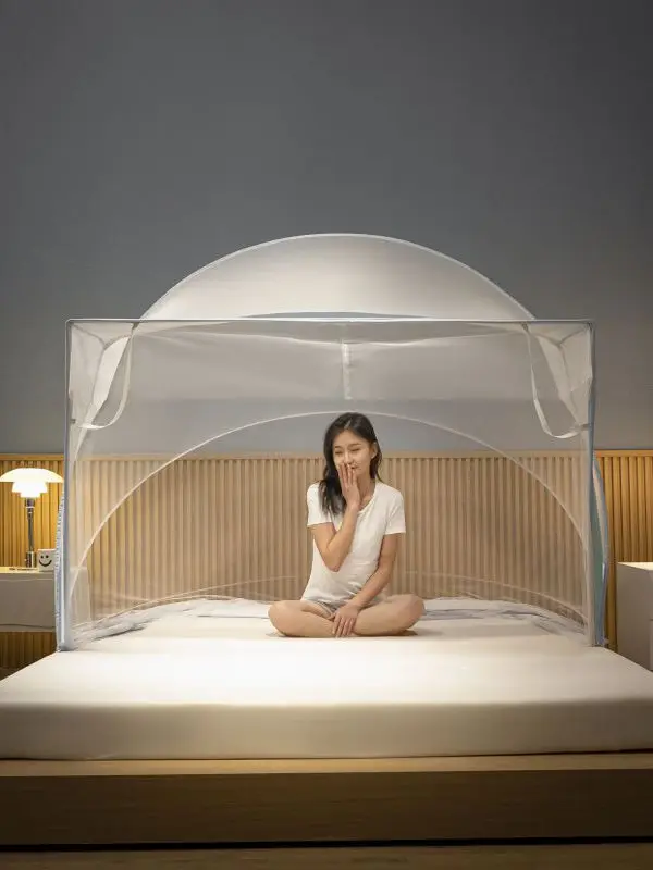 折りたたみ式モンゴルテント型蚊帳：キャンプでの実際の防虫効果と設置手順