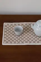 刺し子刺繍ティーセッティングキット【DIY・一人用・十字模様】