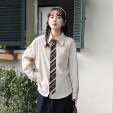 気質ストライプ シャツ 女性用 春秋 2025年新作