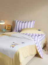 子供用ベッドセット【全棉・デジタルプリント・シンプルデザイン】（セットアップ対応）