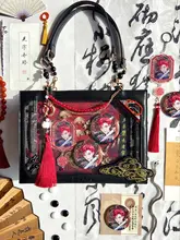 痛バッグ 斜め掛けバッグ チャイナテイスト 龍柄 グッズ展示用