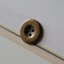 銅色センターの微凹金属ボタン【15mm・英国製】