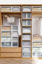 プラスチック製透明引き出し収納ボックス【衣類・下着用・家庭用】