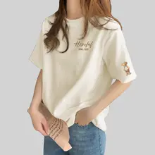 ラテカラー 夏用カジュアルコットン半袖Tシャツ【ゆったりフィット・デザイン性あり】