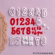 誕生日ケーキ用 お菓子デコレーション型【英字数字・森のテーマ・圧縮型】