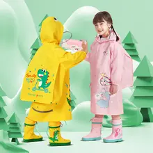 牧萌 子供用レインコート【男女兼用・小学生用・防水・リュック対応】