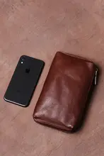 レザー製 メンズクラッチバッグ【柔らかい本革・ヴィンテージ風・長財布・カジュアル用途】
