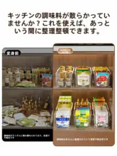 調味料収納ボックス【台所用・伸縮式・高級デザイン】（セットアップ対応）