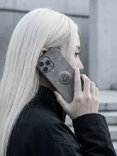 スマホケース iPhone 17 18 16 Pro Max 対応 レザー メタル ギア ハンドメイド スチームパンク ヴィンテージ 彼氏 プレゼント