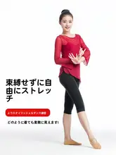 バレエダンス用シアーニットトップス【中国舞・古典舞の練習着】