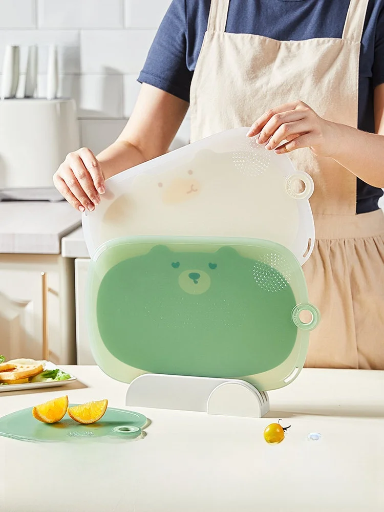 抗菌カラフルなカッティングボード：離乳食に最適な安全で使いやすい家庭用まな板