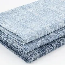 青いウォッシュドデニム生地【厚手・手作り衣服デザイン用】