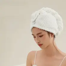 ヘアタオル ドライキャップ レディース 抗菌 吸水速乾 無地 バスタイム