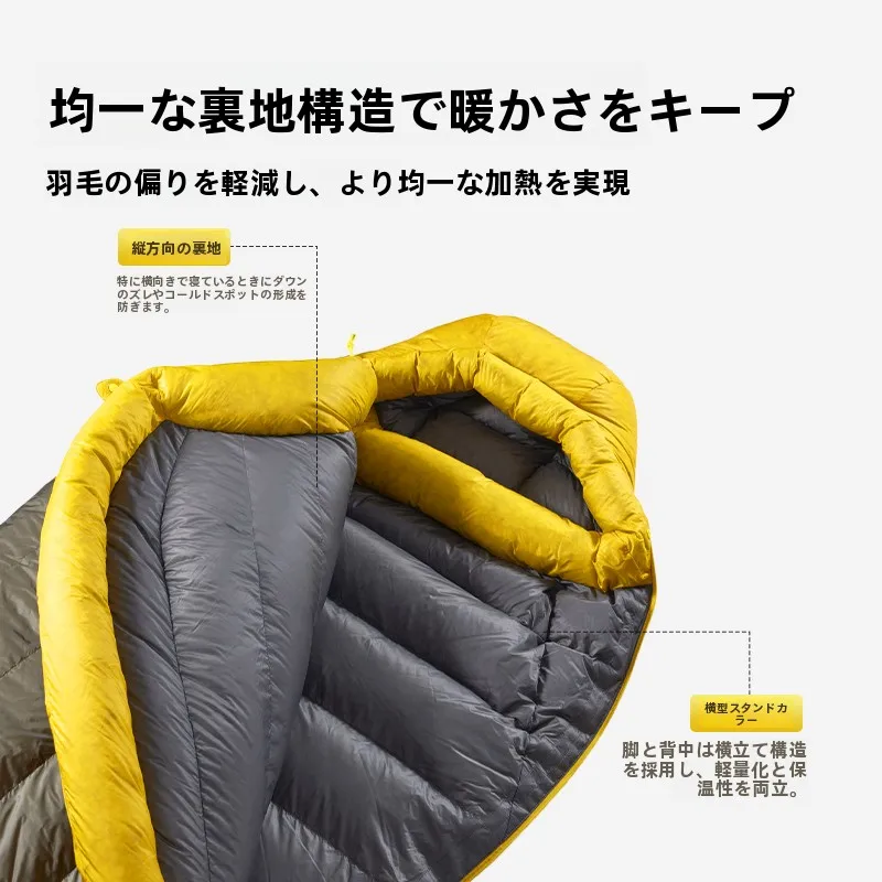 極上の柔らかさを実現する白鹅绒スリーピングバッグ：冬季用厚手アウトドアの実用性と性能解析