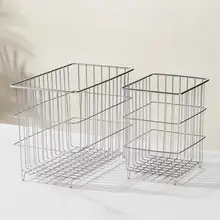 ステンレス製水切りバスケット【化粧品・果物・キッチン用・浴室収納】