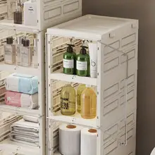 隙間にぴったり！キッチン用極細収納キャビネット【壁面設置・省スペース・収納力アップ】