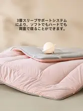 防滑デザインの加厚ソフトマット【極上の柔らかさ・保温性・ベッド用】