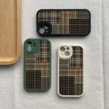 iPhone用ケース【レトロアート・全包み・チェック柄】（セットアップ対応）