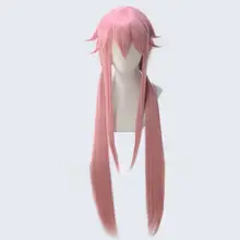 我妻由乃風キャラクターコスプレウィッグ【桜色・束ね髪スタイル】