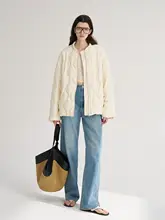 MAISON CECILE 白色フライトジャケット【白鹅绒・保温・ダウンコート】