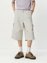 夏用コットン製カジュアルパンツ【ワークスタイル・七分丈・ゆったりシルエット】（セットアップ対応）