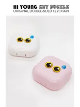 かわいい猫デザインのピンクコンタクトレンズケース【シンプルな収納・高級感あり】