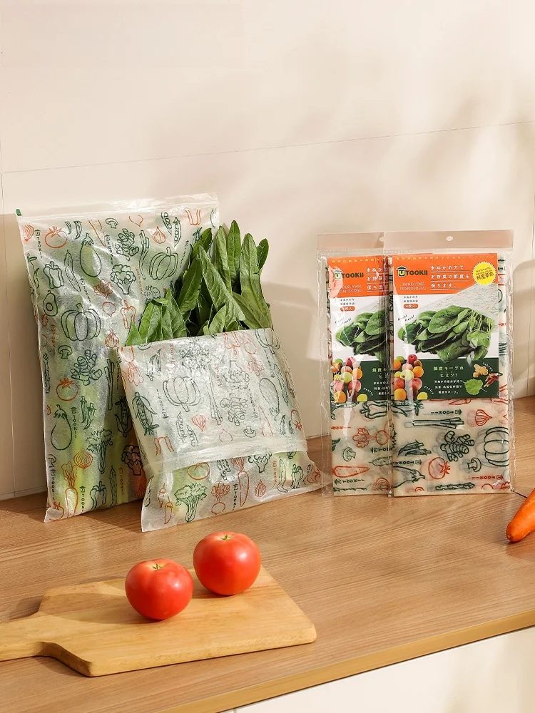 米糠製果物・野菜保存袋：冷蔵庫用自封式食品収納の実用性と耐久性解析