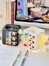 デスク用付箋ホルダー【オフィス・学習用・メモ帳/メモ用紙付き】