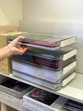 透明ファイルボックス【家庭用・重要書類・試験資料収納・カードケース付き】
