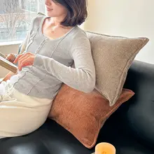 ソファークッション ロングクッション 抱き枕 ベッドクッション 背もたれ 腰枕 北欧風 ふんわり 中材入り 「M.life」