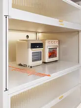 防塵仕様の高いキッチン収納ラック【多層・家庭用・マルチ機能】