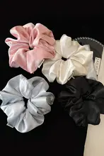 光沢のあるシルクのような素材 大人女性用ヘアゴム【上品・シンプルデザイン・ヘアアクセサリー】