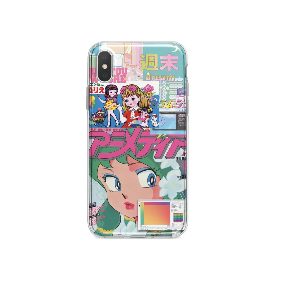 透明なスマホケース【個性的・美少女デザイン・iPhone対応】