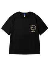 個性的なデザイン！ハードなハーレムスタイルTシャツ【半袖・ユニセックス・ゆったりシルエット】（セットアップ対応）
