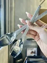ドイツ製 316ステンレス製 高級長柄スープスプーン【家庭用・お洒落デザイン】