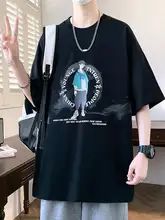 夏用青少年向け半袖Tシャツ【ゆったりフィット・トレンドデザイン】