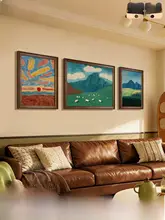 ウォールアート 壁掛け絵画 ヴィン テージ 立体的 リビング ソファ背景 上品