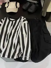 韓国子供服 男の子用ストライプ長袖Tシャツ【春用・おしゃれデザイン】（セットアップ対応）
