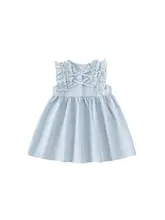 女の子用夏のワンピース【おしゃれなデザイン・かわいいフリル付き】