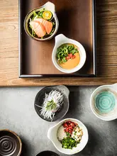 取っ手付き 小鉢 陶器 調味料用 汁物 麺 デザート フルーツ サラダ おつまみ 付け合わせ