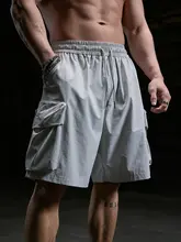 MUSCLE DOG 多ポケットデザインのカジュアル工事用ショートパンツ【刺繍入り・フィット・夏用】