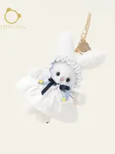 ふわふわのうさぎぬいぐるみキーチェーン【誕生日プレゼント・女性向け】
