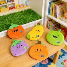 かわいいポテトデザインのマルチポーチ【フルーツ＆野  菜・毛毛素材・イヤフォン・リップ・カード収納】（セットアップ対応）