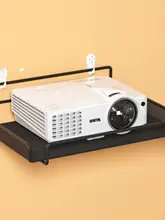 投影機用 壁掛け収納棚【穴あけ不要・寝室用・家庭用】