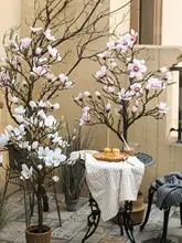 造花 モクレン 大型 花付き フェイクツリー インテリアグリーン 空間演出 和モダン 禅 置物