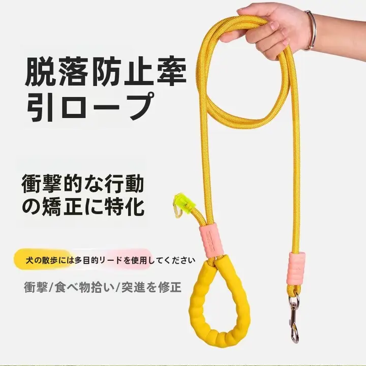 ペット用リード【中型・大型犬対応・胸部ハーネス・防止機能付き】