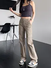秋冬用 レディース カジュアル ワイドレッグデニムパンツ【高腰・グリーン・スリムフィット・アメリカンヴィンテージ】