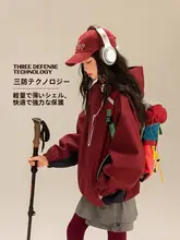 女の子用 秋冬登山服【防水・耐磨・個性的な安全ライト付き】