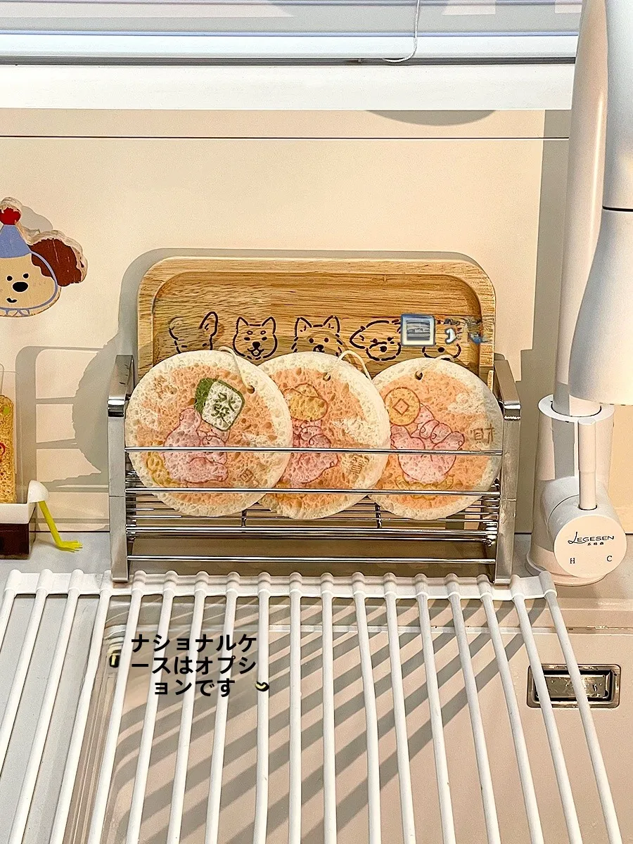キッチン用厚手両面洗浄スポンジ：日用品節約のための高効率清掃アイテム