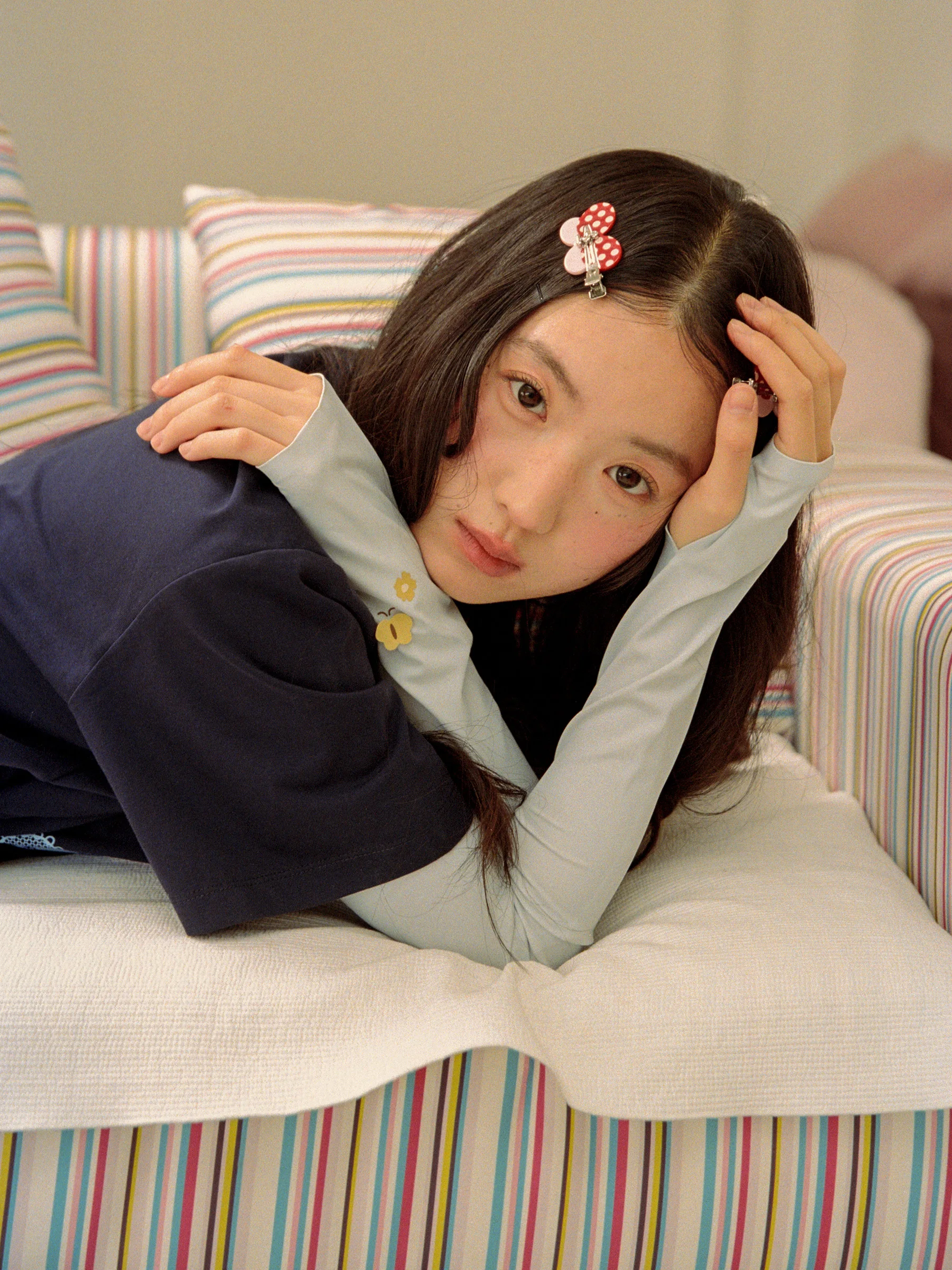 春夏向け 蝶柄UVカットマスクと氷袖の快適性と日焼け防止効果
